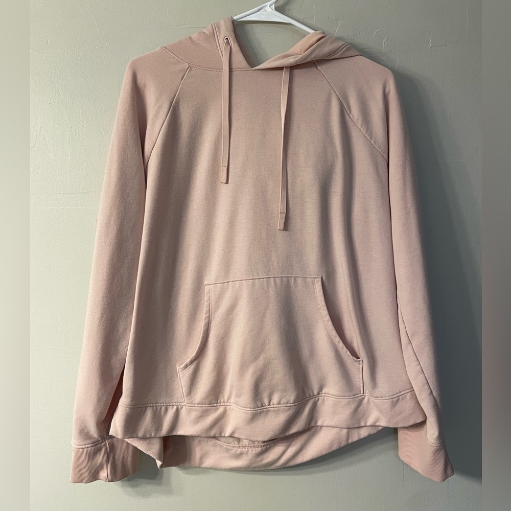 Athletic Works Womens Hoodie XL (16-18) Light Pink Drop Shoulder Athleisure
